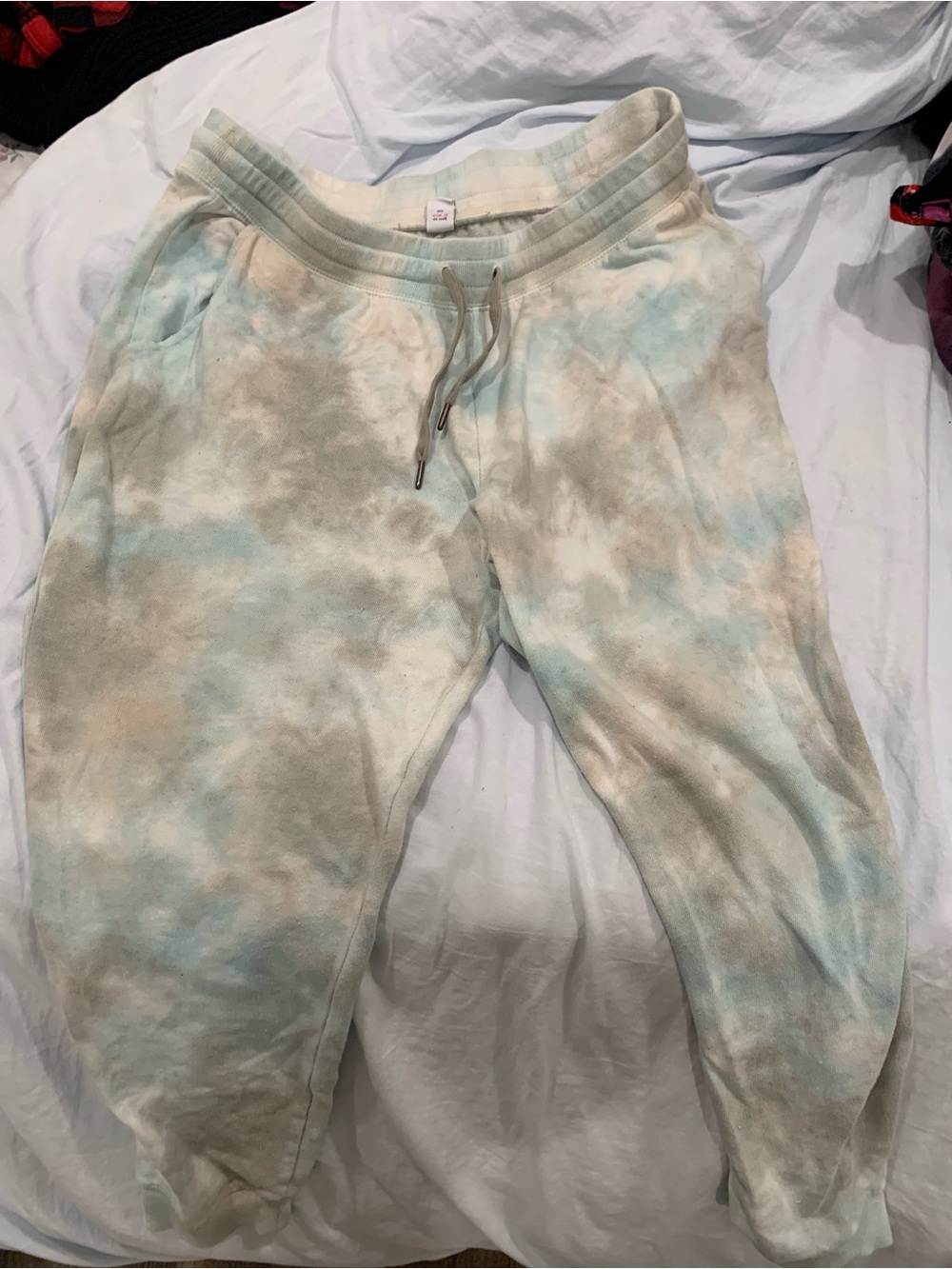 Old Navy Kids Tie-Dye Joggers - Light Blue & Cream